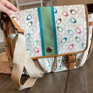 Coach Voyager Signature messenger bag